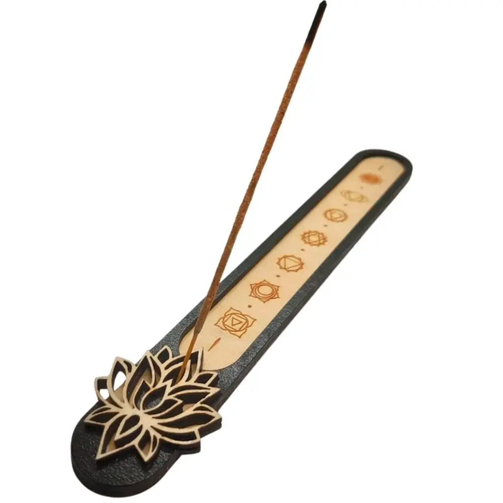 Porte encens Lotus et chakras - Atelier Aby - Plérin - Côtes d'Armor